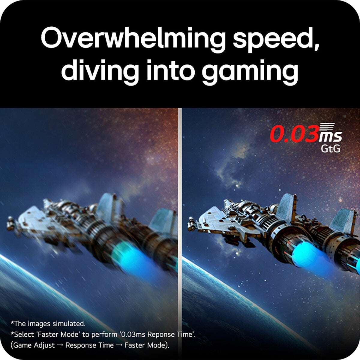 LG UltraGear 27 Inch QHD 280Hz OLED Gaming Monitor