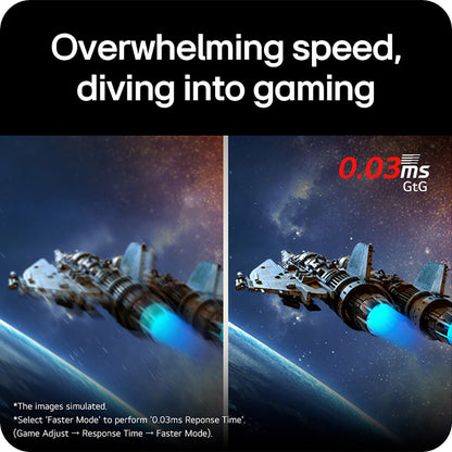 LG UltraGear 27 Inch QHD 280Hz OLED Gaming Monitor