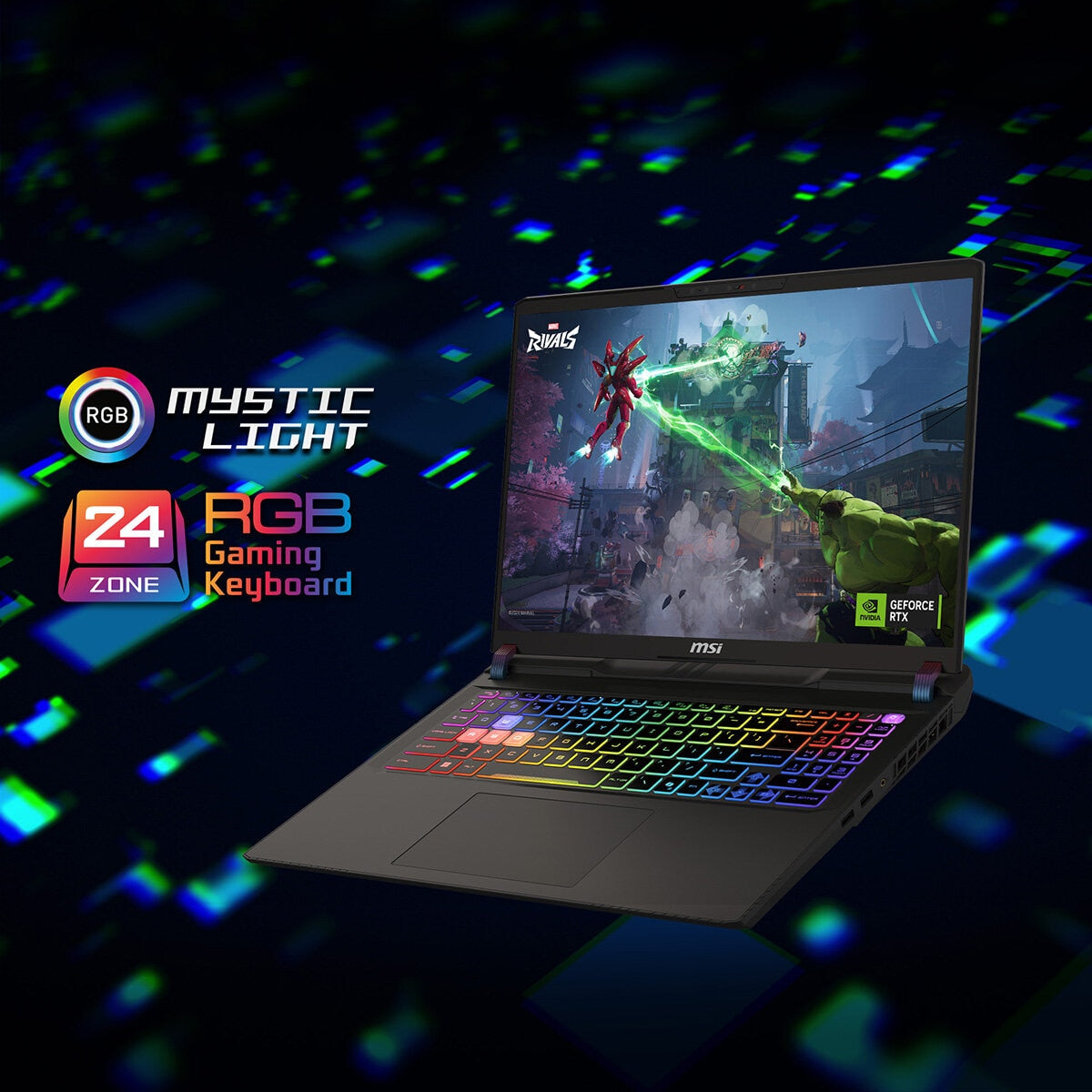 MSI Vector 16 HX AI A2XW Gaming Laptop Ultra7 16/512GB RTX5070Ti, 9S7-15M352-403