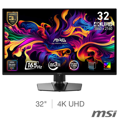 MSI MAG 322UP E16 32 inch 4K Ultra HD 165Hz OLED Gaming Monitor