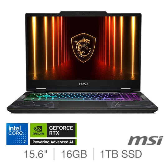 MSI Cyborg 15 Gaming Laptop - 15.6 Inch, Intel Core 7, 16GB 1TB, NVIDIA RTX 5060