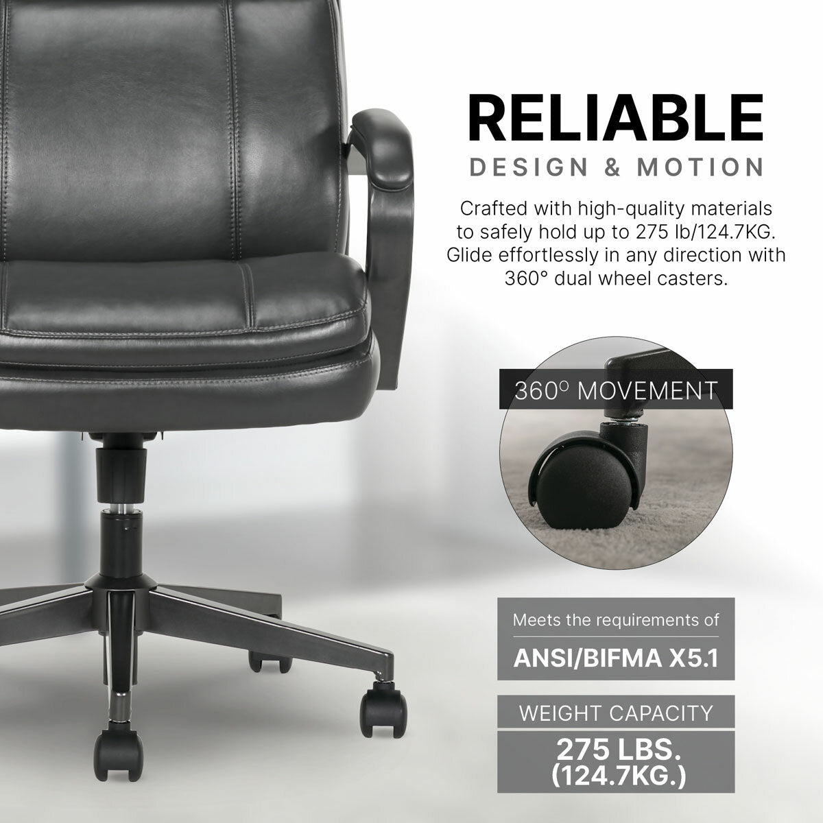 True Innovations Mid Back Managers Chair