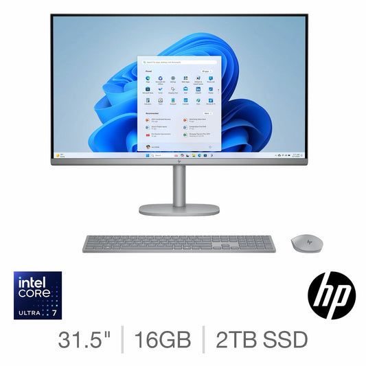 HP OmniStudio X All in One Desktop PC, Core Ultra 7, 16GB RAM 2TB SSD, 31.5 Inch