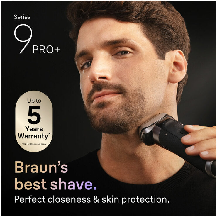 Braun 9675cc Series 9 Pro Shaver with Cleaning & Power Case in Grey