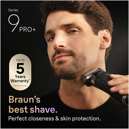 Braun 9675cc Series 9 Pro Shaver with Cleaning & Power Case in Grey