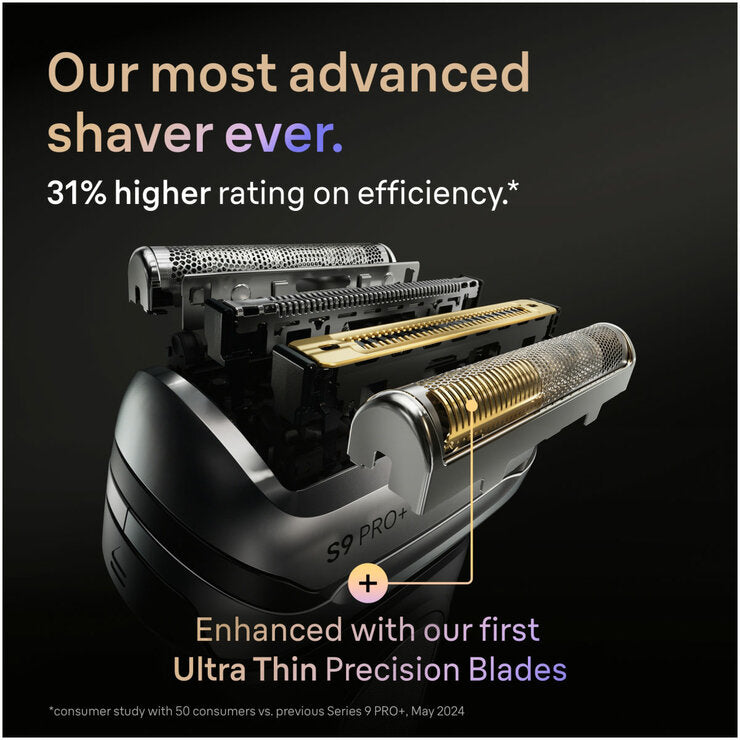 Braun 9675cc Series 9 Pro Shaver with Cleaning & Power Case in Grey