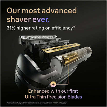 Braun 9675cc Series 9 Pro Shaver with Cleaning & Power Case in Grey
