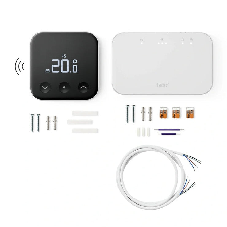 Tado Wireless Smart Thermostat Multi Room Starter Kit & 2 Thermostatic Valves