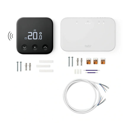 Tado Wireless Smart Thermostat Multi Room Starter Kit & 2 Thermostatic Valves