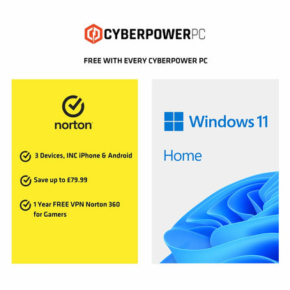 CyberPower Gaming Desktop PC, AMD Ryzen 5, 16GB RAM, 1TB SSD, NVIDIA RTX 5060
