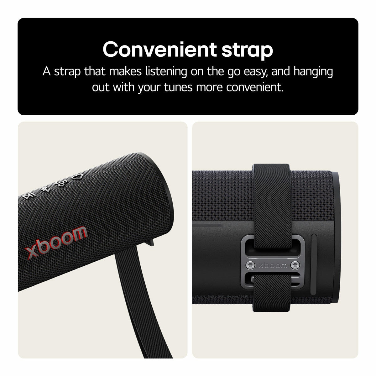 LG XBOOM Grab Bluetooth Speaker by will.i.am Portable Speaker