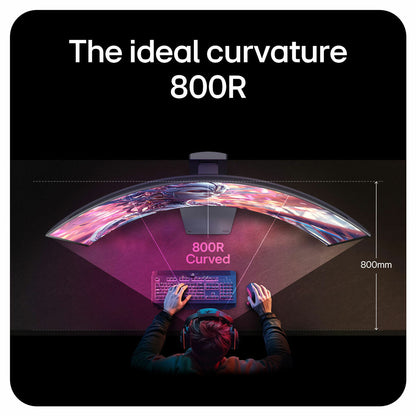 LG UltraGear 45 Inch Gaming Monitor, 165Hz WUHD Curved OLED, 45GX950A-B.AEK