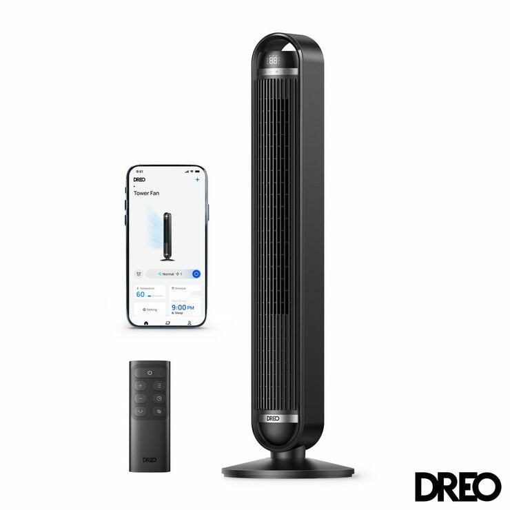 Dreo Smart Cruiser Tower Fan in Black, DR-HTF011S