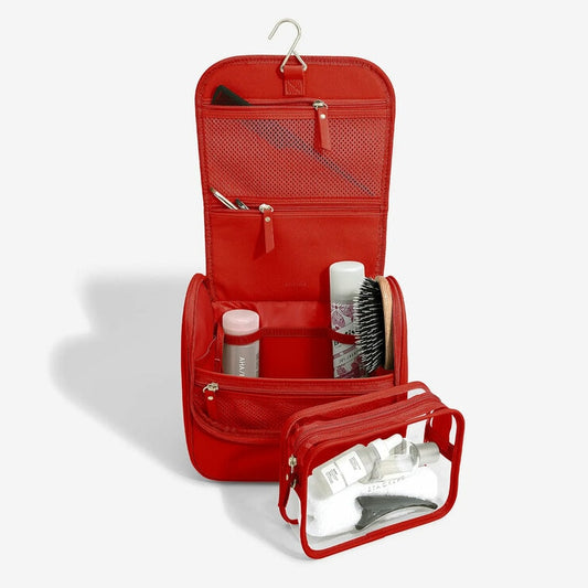 Stackers Large Hanging Washbag In Red