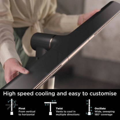 Shark TurboBlade Multi-Directional Cooling Fan in Black, TF200SUK