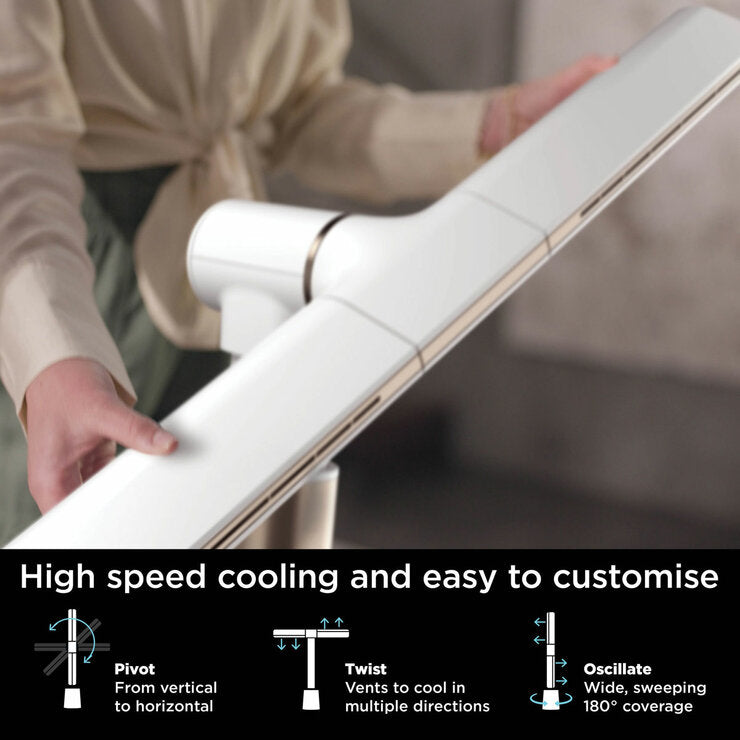 Shark TurboBlade Multi-Directional Cooling Fan in White, TF200SUKWH