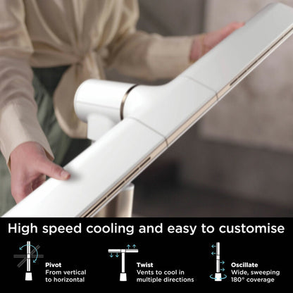 Shark TurboBlade Multi-Directional Cooling Fan in White, TF200SUKWH