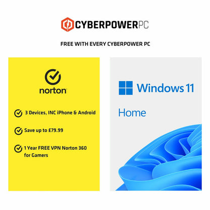 CyberPower, Intel Core i5, 16GB RAM, 1TB SSD, RTX 5060, Gaming Desktop Bundle