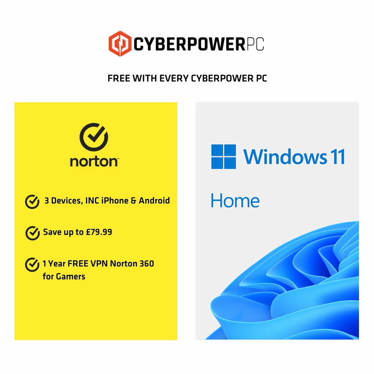Cyberpower Gaming Desktop PC, AMD Ryzen 5, 16GB RAM, 1TB SSD, NVIDIA RTX 5060