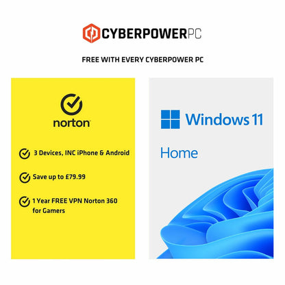 Cyberpower Gaming Desktop PC, AMD Ryzen 5, 16GB RAM, 1TB SSD, NVIDIA RTX 5060Ti