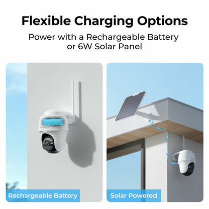 Reolink Argus PT Ultra 4K 8MP Wireless Solar Camera + 64GB SD Card - 2 Pack