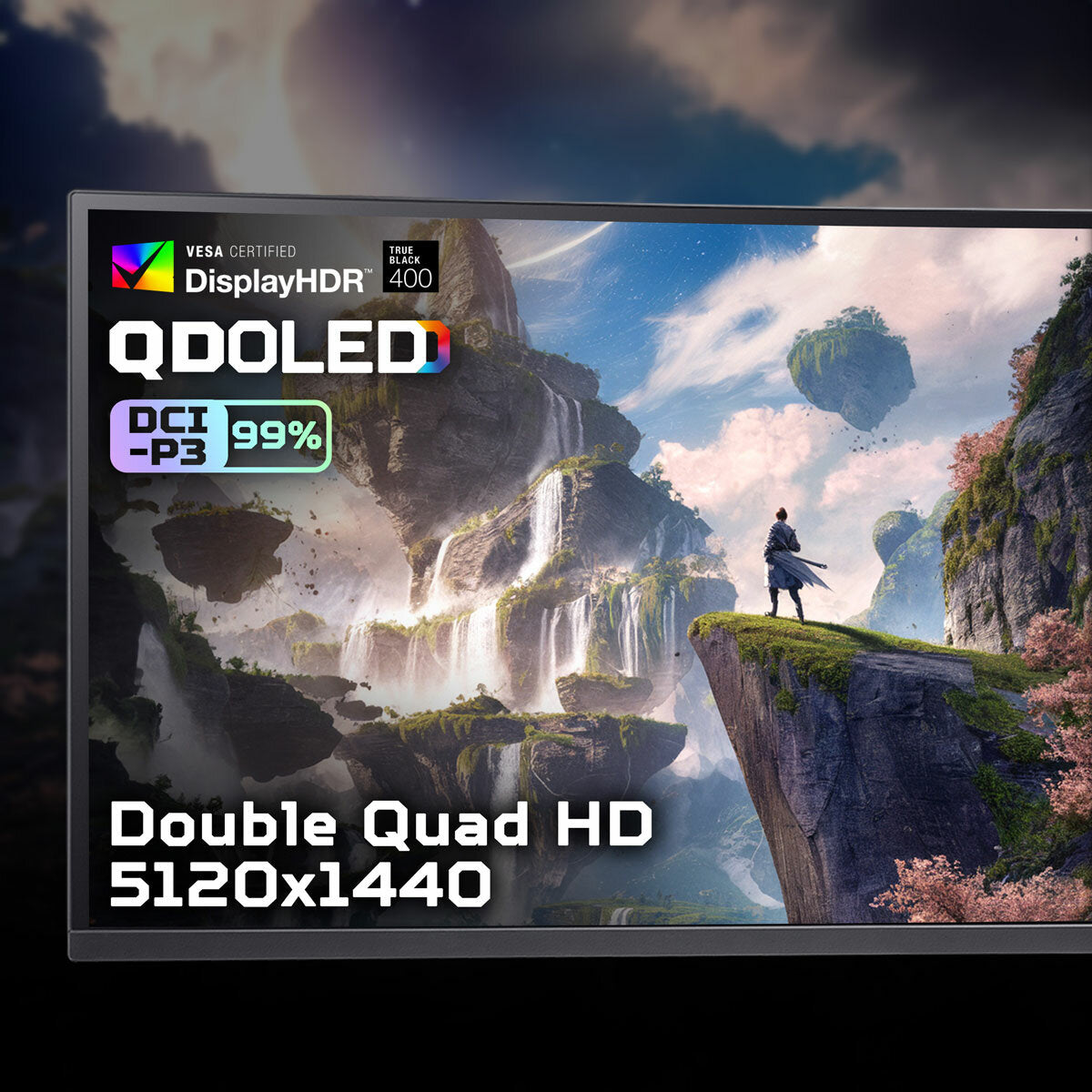 Acer Predator X49 X 49 Inch DQHD 240Hz QD-OLED Gaming Monitor, UM.SXXEE.X02