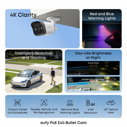 Eufy POE E40 4K Bullet Camera Add-on 2 Pack