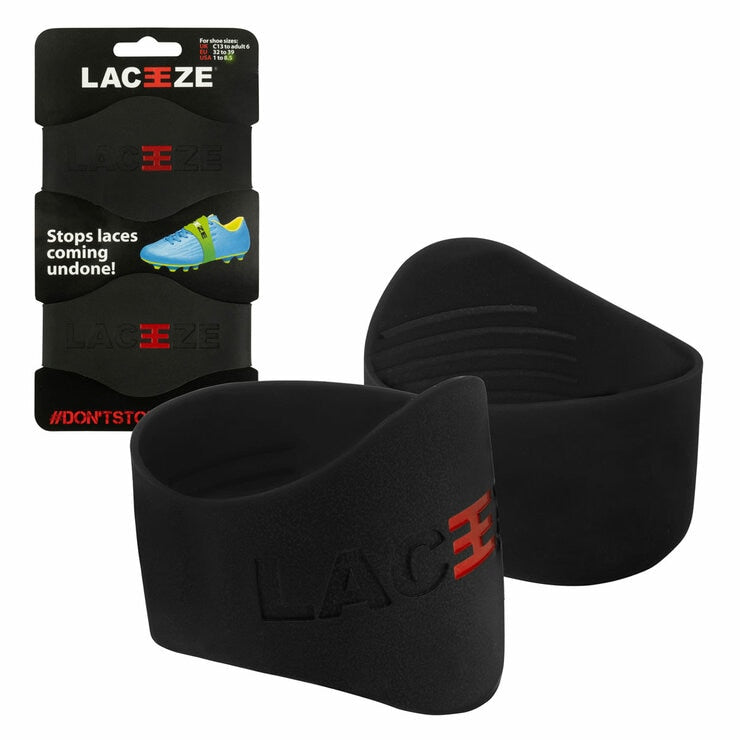 Laceeze Max Bands 4 Pack in Black and Translucent