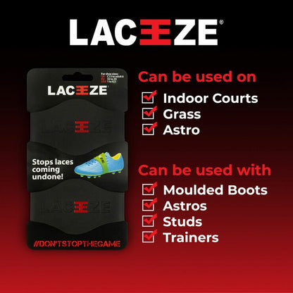 Laceeze Original Bands 4 Pack in Black and Translucent