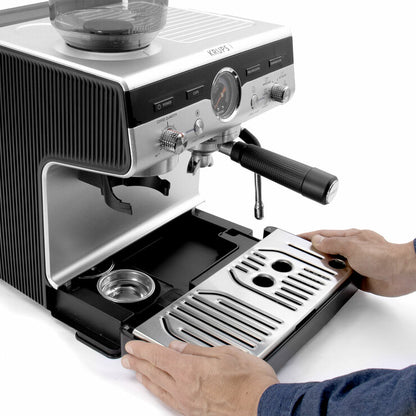 Krups XP801TG0 Precision Steam & Pump Espresso Coffee Machine with Grinder