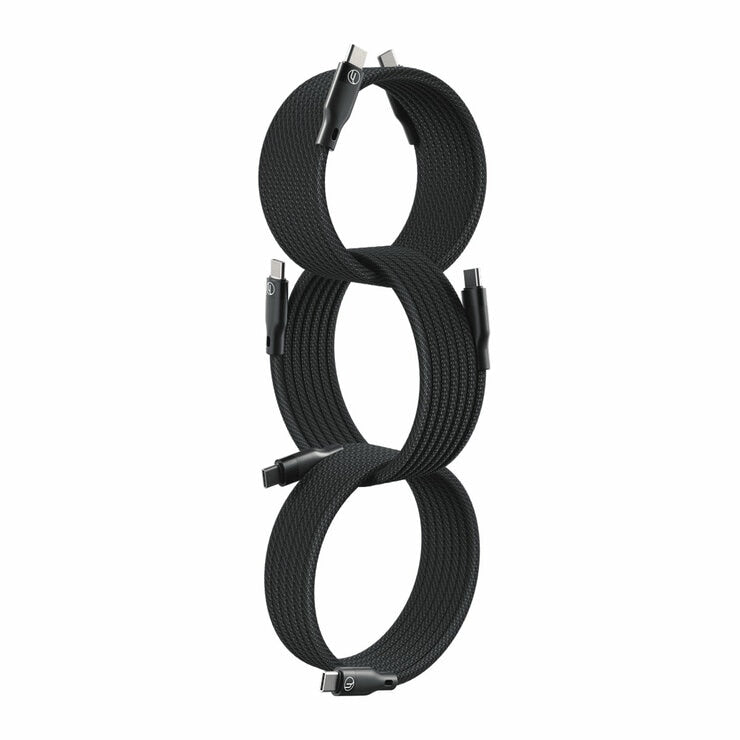 LoopLoop 240W USB-C Cables (3 Pack) Black