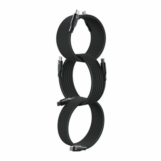 LoopLoop 240W USB-C Cables (3 Pack) Black