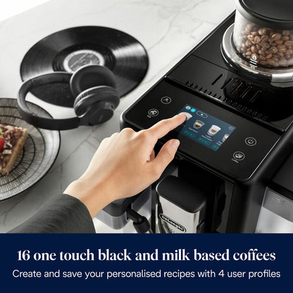 De'Longhi EXAM450.55.B Rivelia Bean-to-Cup Coffee Machine in Black
