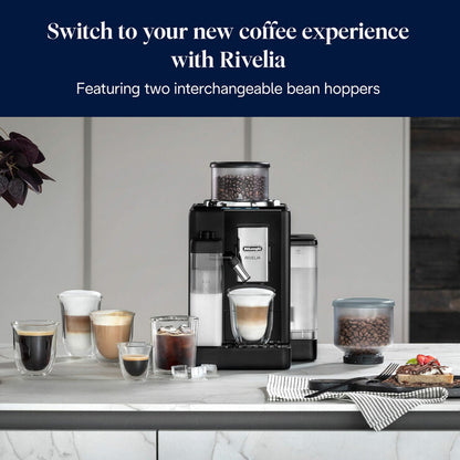 De'Longhi EXAM450.55.B Rivelia Bean-to-Cup Coffee Machine in Black