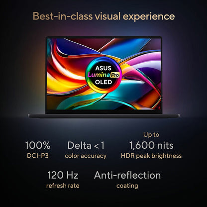 ASUS ProArt 16 Inch Laptop, OLED Screen, AMD Ryzen AI 9, 32GB 2TB, NVIDIA 5070Ti