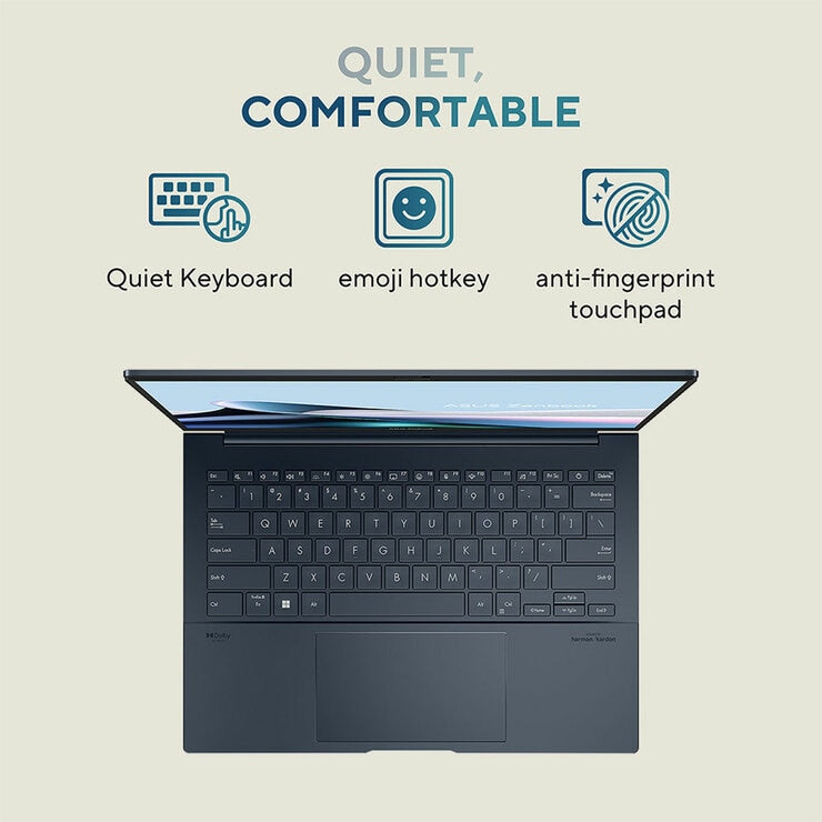 ASUS Zenbook 14 Inch OLED Laptop, Intel Core Ultra 5, 16GB RAM, 512GB SSD