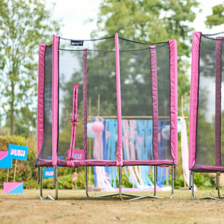 Plum 6ft Springsafe Trampoline in Pink