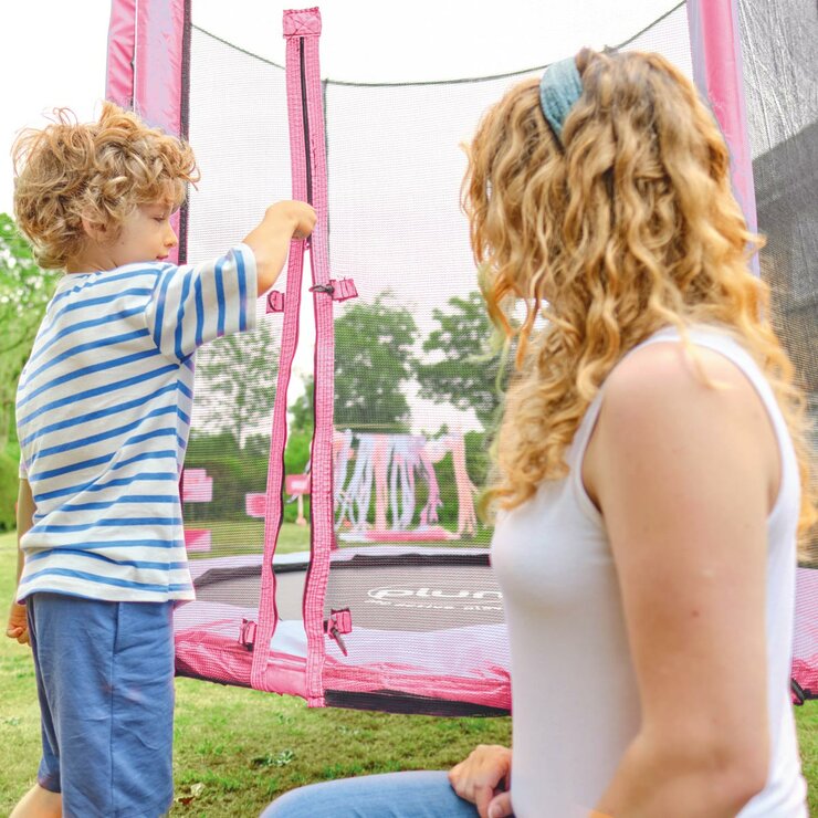 Plum 6ft Springsafe Trampoline in Pink