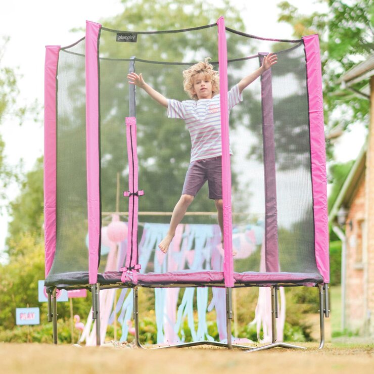 Plum 6ft Springsafe Trampoline in Pink