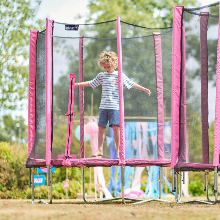 Plum 6ft Springsafe Trampoline in Pink
