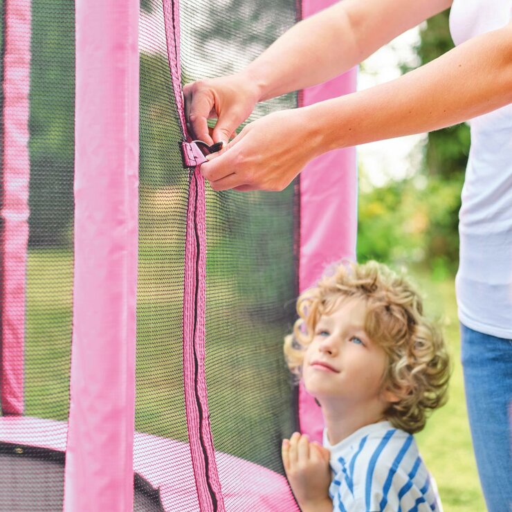 Plum 6ft Springsafe Trampoline in Pink