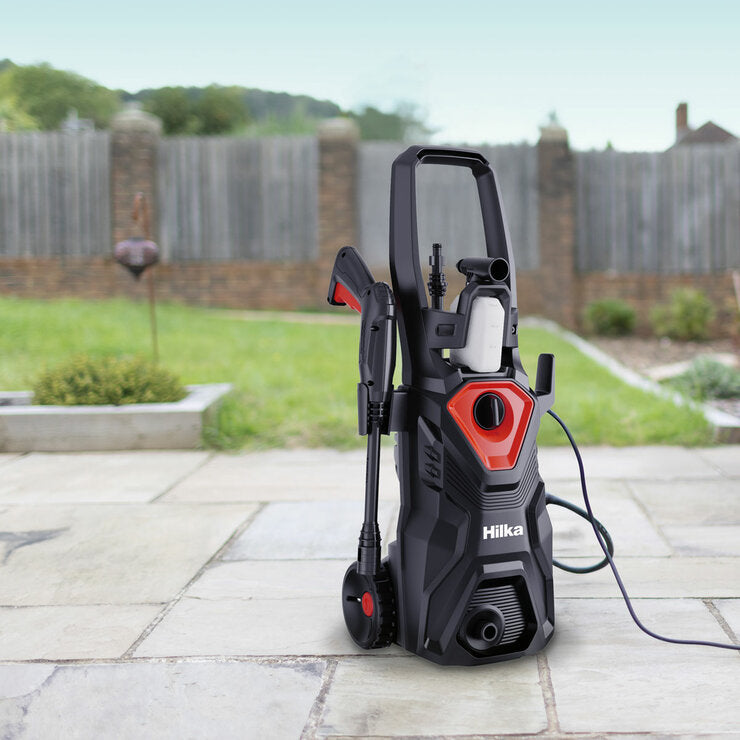 Hilka 1600W 130 Bar Pressure Washer with Patio Cleaner
