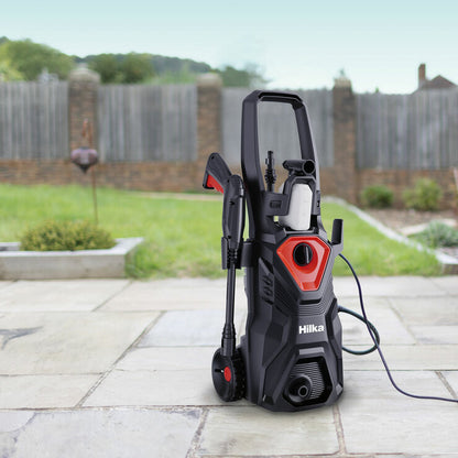 Hilka 1600W 130 Bar Pressure Washer with Patio Cleaner