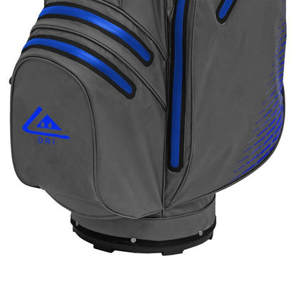 Longridge Elements Waterproof Golf Cart Bag in Grey and Blue