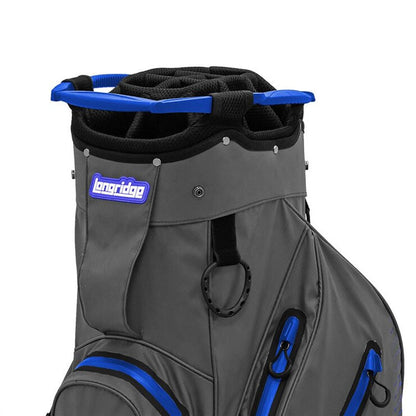 Longridge Elements Waterproof Golf Cart Bag in Grey and Blue