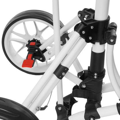 Eze Glide Smart Fold 3-Wheel Golf Trolley In White