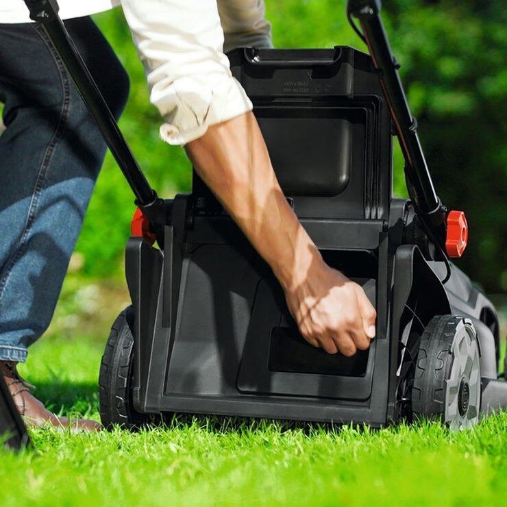 Bosch Rotak 36V 43cm Hand-Propelled Cordless Lawnmower with 2x Battery & Charger