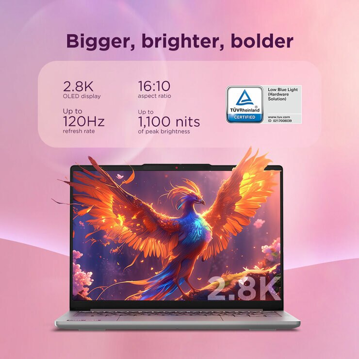 Lenovo IdeaPad Slim 5 16 Inch OLED Copilot+ Laptop, AMD Ryzen AI 7, 16GB, 512GB
