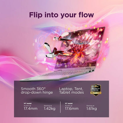 Lenovo IdeaPad 5 14 Inch 2-in-1 Copilot+ Laptop, AMD Ryzen 5 AI, 16GB, 512GB