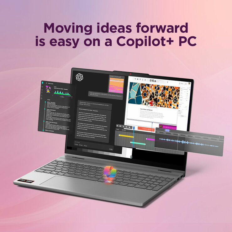 Lenovo IdeaPad 5 14 Inch 2-in-1 Copilot+ Laptop, AMD Ryzen 5 AI, 16GB, 512GB
